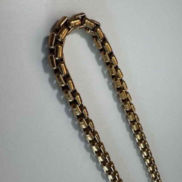 EFFY 22” Gold Over Sterling Silver Box Chain Necklace w/ Tag – Saks Purchase - Picture 3 of 5
